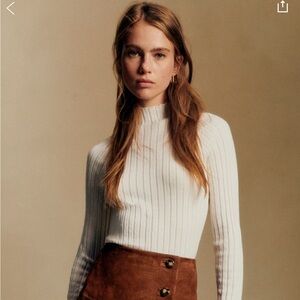 Sézane Charly Jumper. Size M. Cream/Ecru. New with tags.